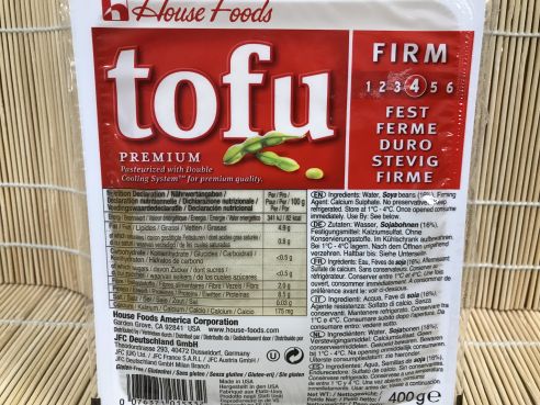 Tofu, Silken, firm, fest, Seiden Tofu, House Food, 553g/ATG:400g