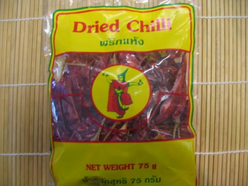 Chilies, getrocknet, gross (ca. 8cm lang), Thai Dancer, 75g