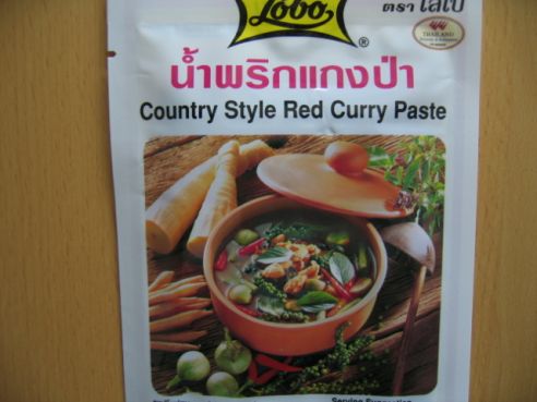 Thailaendische Currypaste, Country Style Red, Lobo, 50g