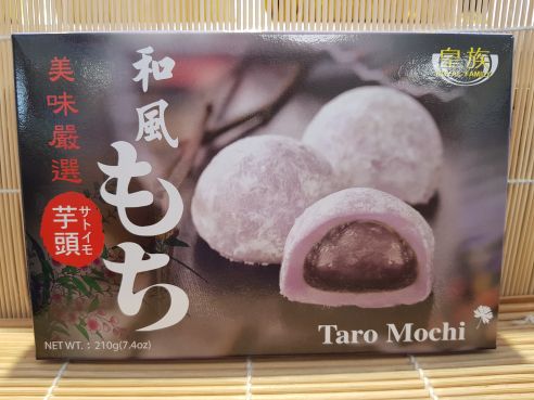 Mochi, Klebereiskuchen mit Taro Fuellung, 6 St., 210g, Royal Family