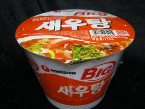 Big Bowl Noodle Soup, Shrimp, Nong Shim,  1x114g