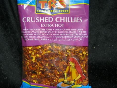Chili Flocken, crushed chilies, extra hot, TRS, 100g
