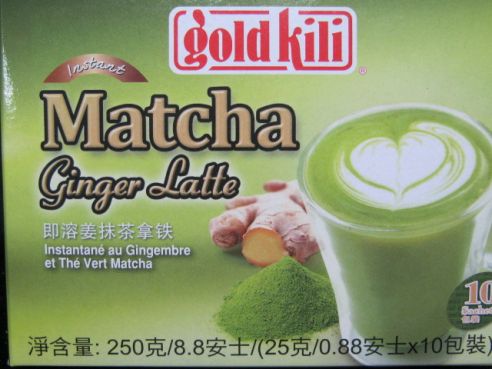 Instant Matcha Ingwer Latte, Gold Kili, (10x25g) 250g