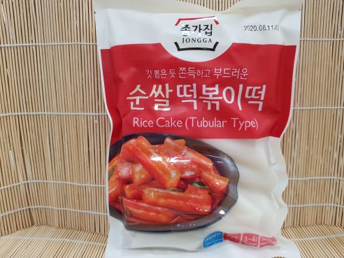 Rice Cake, Reiskuchen fuer koreanisches Tteokbokgi, Roehrchen, Jongga, 500g