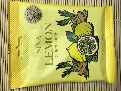 Lemon Ginger Candy, Zitrone Ingwer Bonbon, ohne Zucker, Sina, 36g