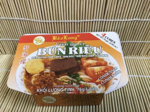 Bun Rieu, vietnamesischer Bruehwuerfel, Krabbengeschmack, 4 St., Bao Long, 75g