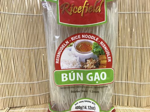 Reisnudeln, Bun Gao, 1,2mm, 400g, Ricefield, Vietnam