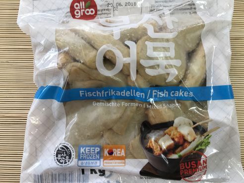 Fischfrikadellen, vorfrittiert, gemischte Sorten, Busan Premium, Allgroo, 1kg