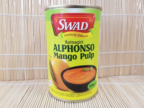 Mango Pulp Alphonso (Pueree), Swad, 450g