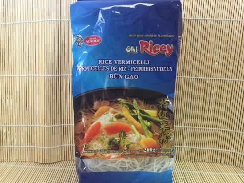 Rice Vermicelli, Reisfadennudeln, Feinreisnudeln, Oh!Ricey, 400g, 8 Portionen