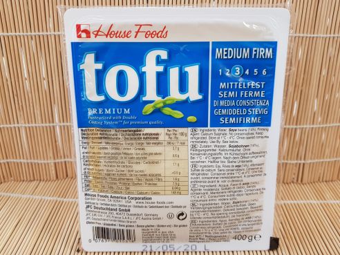 Tofu, Silken, medium firm, mittelfest, Seiden Tofu, House Food, 553g/ATG:400g