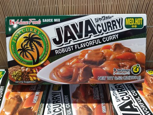 Java Curry, medium hot, Sauce Mix, House Foods, 185g