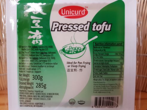 Tofu, Pressed Tofu in der Schale, Unicurd Food, 300g