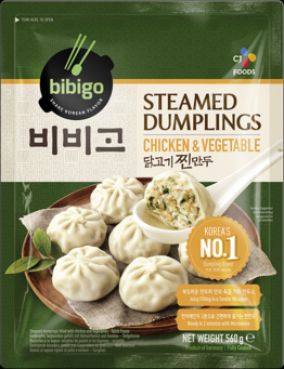 Mandu gedaempft, Korea Dumpling mit Huhn und Gemuese, Bibigo, 560g