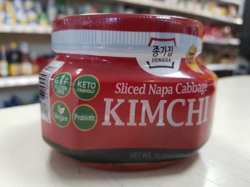 Mat Kimchi, ohne Fisch, Chinakohl, geschnitten, Jongga, 300g Becher