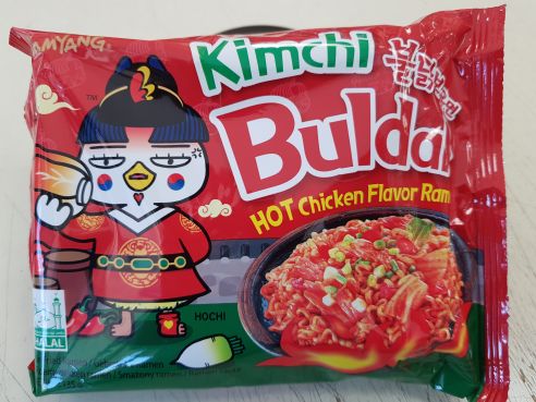 Kimchi Buldak, Hot Chicken Flavor Ramen, Samyang, 5x135g