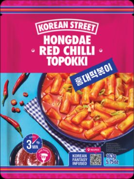 Topokki, Hongdae Red Chilli, suess u. scharf, Korean Street, 163g