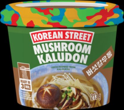 Big Cup Udon Nudeln, Mushroom Kaludon, Korean Street, 213g