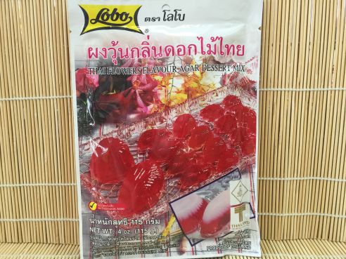 Thai Flowers Flavour Agar Dessert, Salak Frucht Gelee Mix, Lobo, 115g
