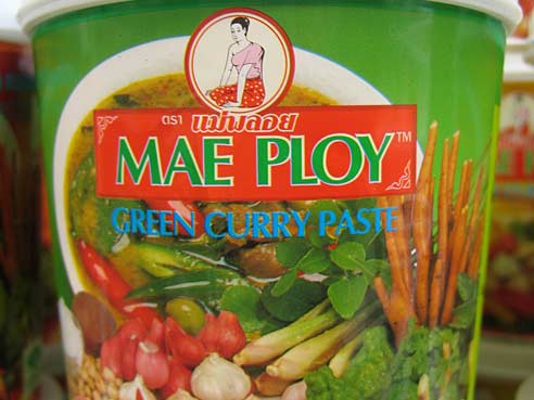 Thailaendische Currypaste Gruen, Mae Ploy Brand, 400g