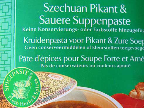 Szechuan, Hot & Sour Soup (Peking-Gulasch Suppe), AHG, 50g