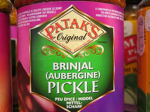 Patak`s Pickles, Brinjal (Auberginen) Pickle, 312g