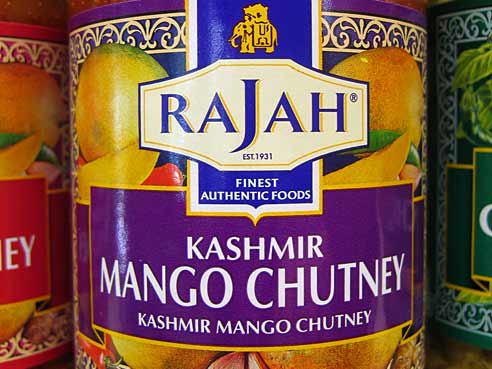 Mango Chutney, Kashmir, medium hot, mittel scharf, Rajah, 340g
