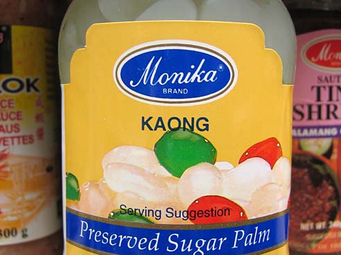 Kaong (gezuckerte Palmfruechte), Monika, 340g/250g ATG