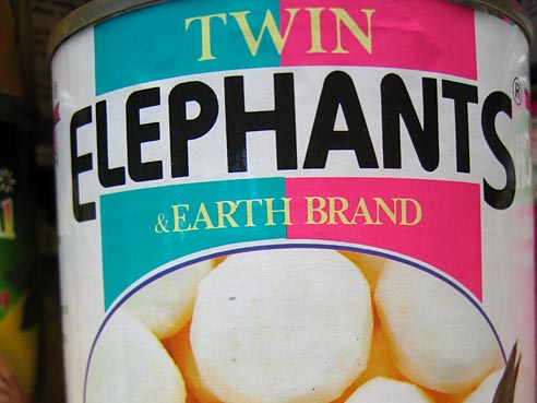 Wasserkastanien, suess, Twin Elephants - Erawan Food, 565g/230g ATG