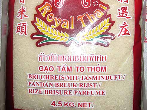 Duftreis, gebrochenes Korn, Royal Thai, 4.5kg