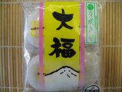 Shiro Daifuku Mochi, Reiskuchen mit roter Bohnen Fuellung, 4 St., 220g