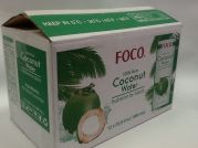 Kokoswasser, 100% pur und natural, ohne Zucker, FOCO, 12x1ltr.