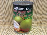 Kokosnussfleisch, gezuckert, young Coconut Meat in Syrup, Aroy-D, 425g/180g ATG