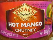 Patak`s Chutneys, scharfes Mango Chutney, Patak`s Original, 340g