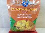 Plantain Chips, spicy, Bananen Chips, wuerzig, Afroase, 80g