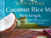 Singapure, Coconut Rice Mix, Nasi Lemak, AHG, 50g